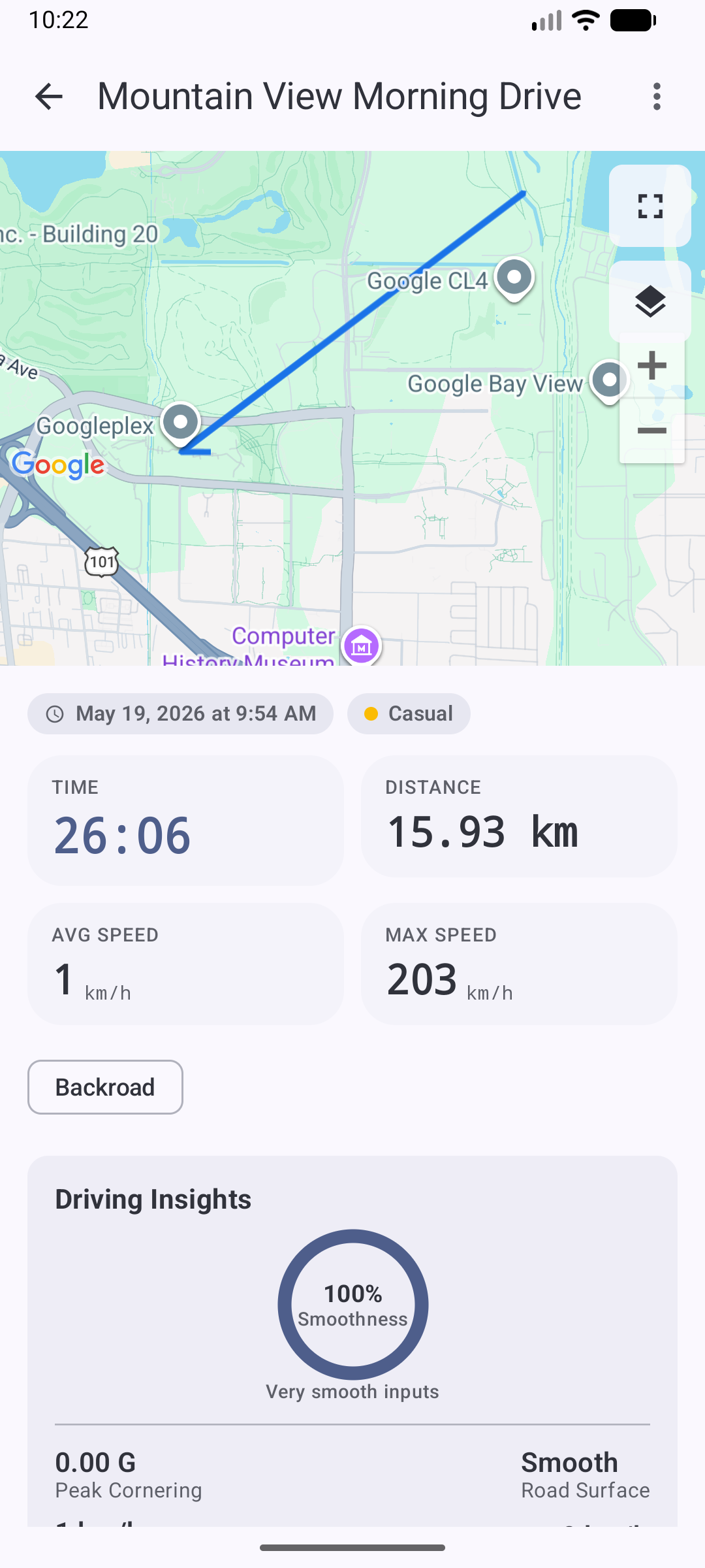 RallyTrax App Screenshot